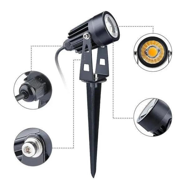 Complete Tuinspot Set | Tuinverlichting 12V | Plug and Play | 1 Tuinspot | Warm/wit Livolo Nederland B.V.