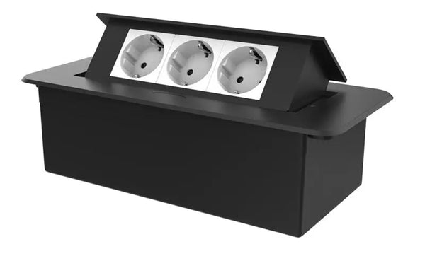 Livolo | Zwart | 3 | Pop-Up Stekkerdoos | Push | Inbouw | Stopcontacten - Wit Livolo Nederland B.V.