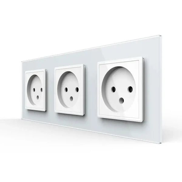 Livolo | Wit | SR+SR+SR | Wandcontactdoos | Zonder randaarde Livolo Nederland B.V.