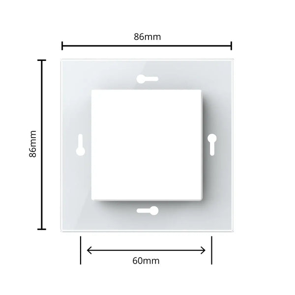 Livolo | 1 | Wit glanzend | Adapterraam | Extra afdekking Livolo Nederland B.V.