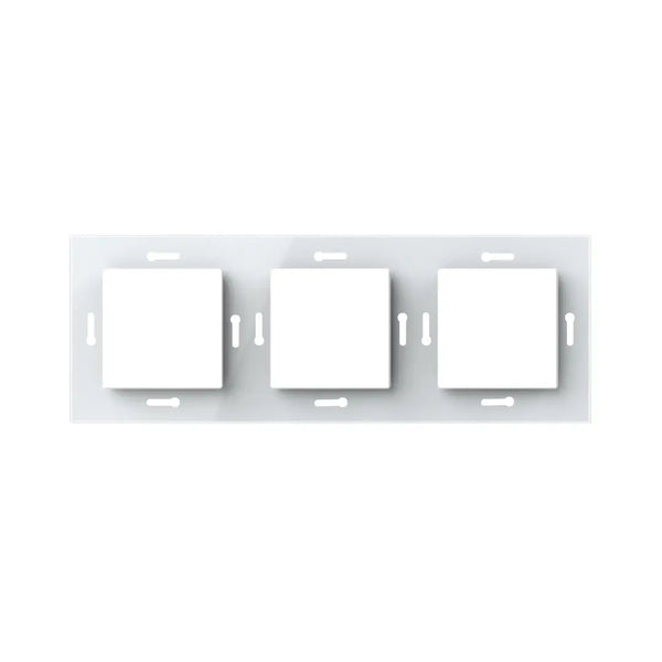 Livolo | 1+1+1 | Wit glanzend | Adapterraam | Extra afdekking Livolo Nederland B.V.