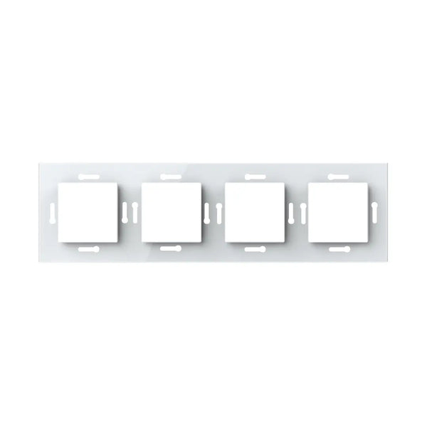 Livolo | 1+1+1+1 | Wit glanzend | Adapterraam | Extra afdekking Livolo Nederland B.V.