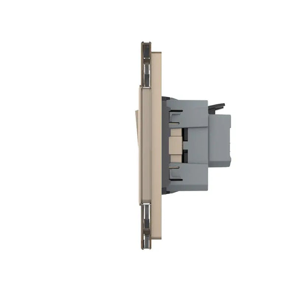 Livolo | Goud | 1+2+SR | Puls | Wipschakelaar met wandcontactdoos Livolo Nederland B.V.