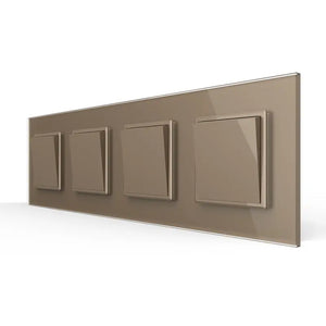 Livolo | Goud | 1+1+1+1 | Puls | Wipschakelaar Livolo Nederland B.V.