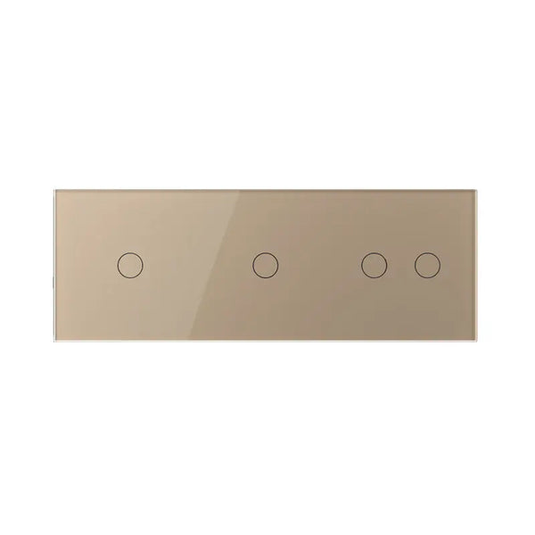 Livolo | Goud | 1+1+2 | Aan/Uit | 12 of 24V DC | Schakelaar Livolo Nederland B.V.