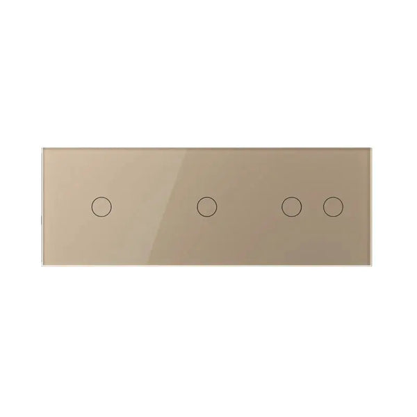 Livolo | Goud | 1+1+2 | Puls | Schakelaar Livolo Nederland B.V.