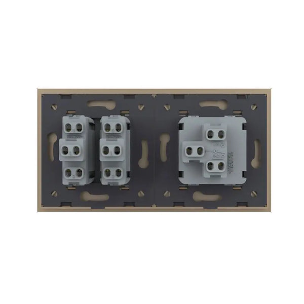 Livolo | Goud | 1+2 | Aan/Uit | Wipschakelaar Livolo Nederland B.V.