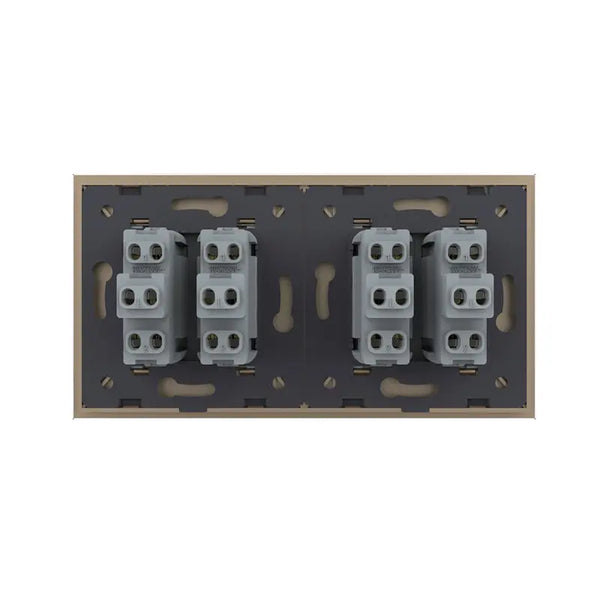 Livolo | Goud | 2+2 | Aan/Uit | Wipschakelaar Livolo Nederland B.V.