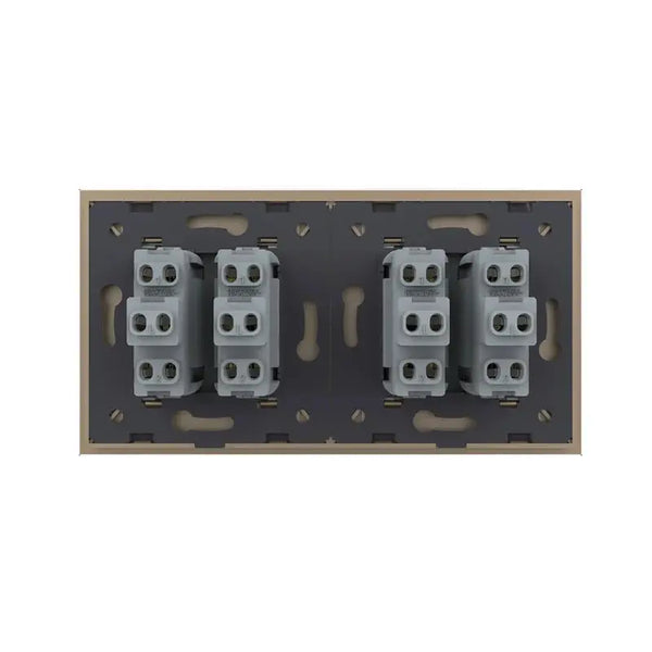 Livolo | Goud | 2+2 | Puls | Wipschakelaar Livolo Nederland B.V.