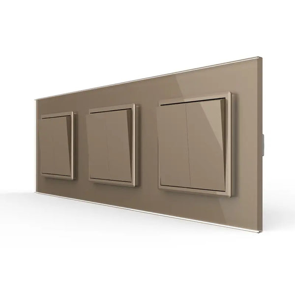 Livolo | Goud | 2+2+2 | Puls | Wipschakelaar Livolo Nederland B.V.