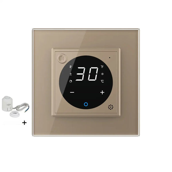 Livolo | Goud | SR | Thermostaat met zoneregeling | Met bedrade zonemotor | Smart Home Livolo Nederland B.V.