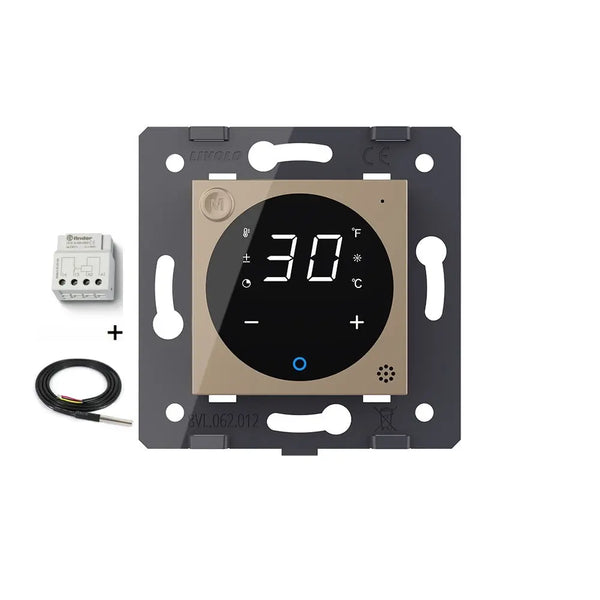 Livolo | Goud | SR | Thermostaat voor vloerverwarming met CV | Smart Home