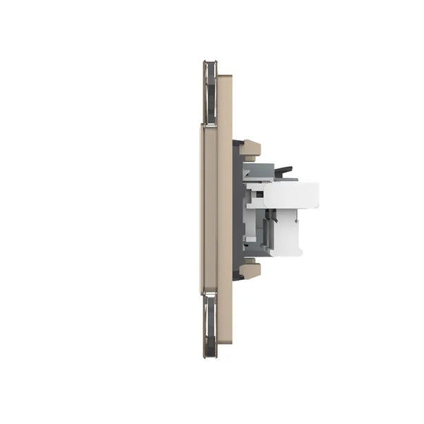 Livolo | Goud | SR+SR | Wandcontactdoos | Telefoon | Telefoon Livolo Nederland B.V.