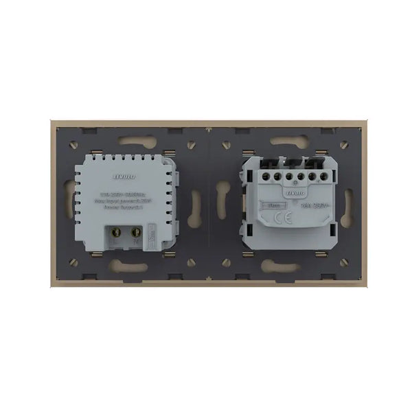 Livolo | Goud | SR+SR | Wandcontactdoos | Wandverlichting | Beweging en nacht sensor Livolo Nederland B.V.