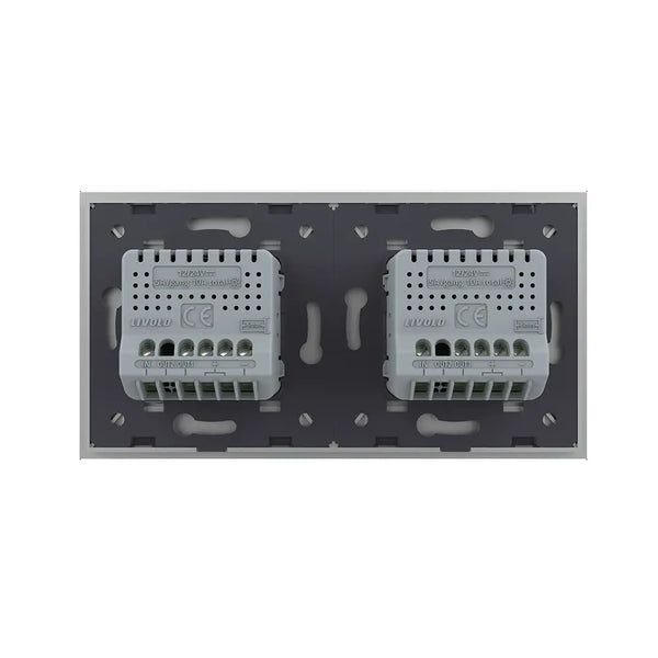 Livolo | Grijs | 1+1 | Aan/Uit | 12 of 24V DC | Schakelaar Livolo Nederland B.V.