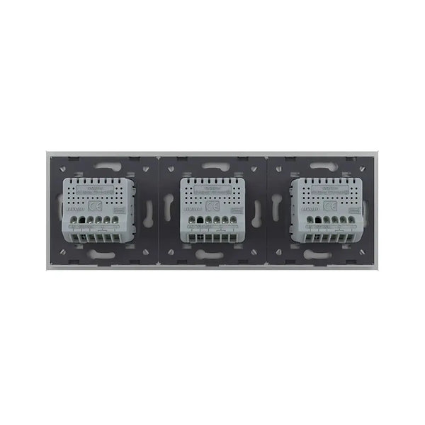 Livolo | Grijs | 1+1+1 | Puls | 12 of 24V DC | Schakelaar Livolo Nederland B.V.