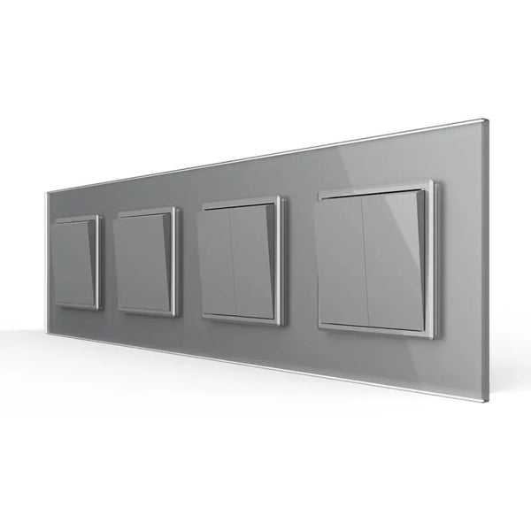 Livolo | Grijs | 1+1+2+2 | Puls | Wipschakelaar Livolo Nederland B.V.