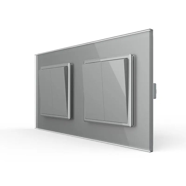 Livolo | Grijs | 2+2 | Puls | Wipschakelaar Livolo Nederland B.V.