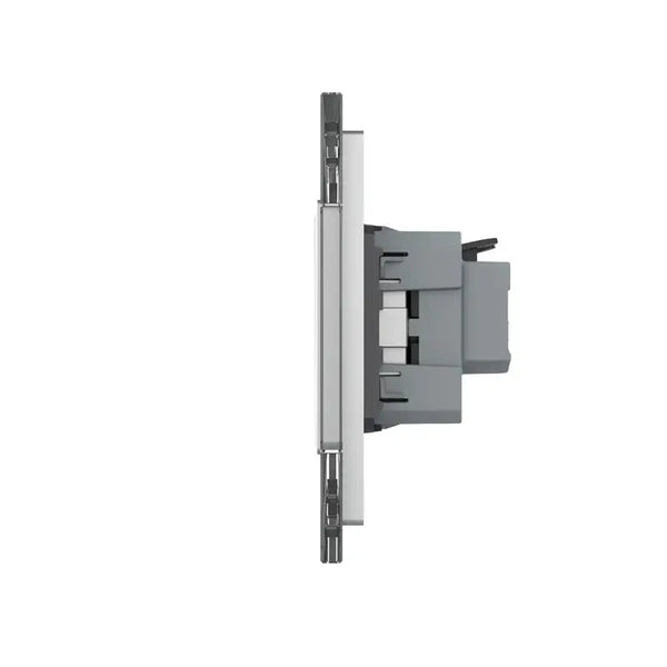 Livolo | Grijs | 2+2+SR+SR | Aan/Uit | Wipschakelaar met dubbele wandcontactdoos Livolo Nederland B.V.