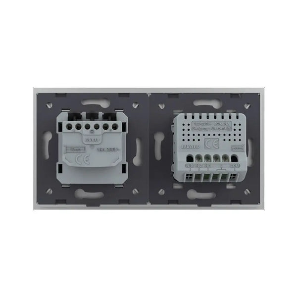 Livolo | Grijs | 2+SR | Aan/Uit | Schakelaar met wandcontactdoos Livolo Nederland B.V.