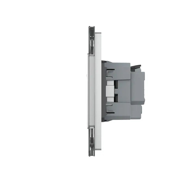 Livolo | Grijs | 2+SR+SR | Aan/Uit | Wipschakelaar met dubbele wandcontactdoos Livolo Nederland B.V.
