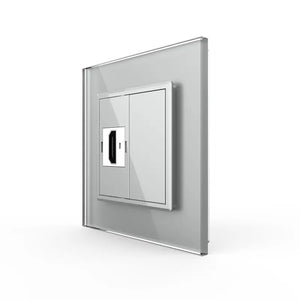 Livolo | Grijs | SR | HDMI | Blindplaat Livolo Nederland B.V.