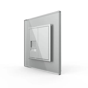 Livolo | Grijs | SR | Netwerk Cat.6 | Blindplaat Livolo Nederland B.V.