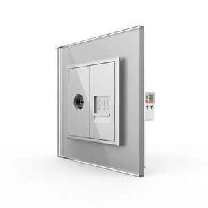 Livolo | Grijs | SR | TV | Netwerk Cat.6 Livolo Nederland B.V.