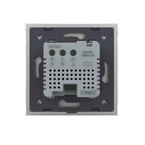 Livolo | Grijs | SR | Thermostaat met zoneregeling | Met bedrade zonemotor | Smart Home Livolo Nederland B.V.