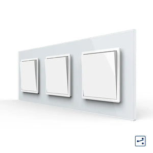 Livolo | Wit | 1+1+1 | Aan/Uit | Wissel | Wipschakelaar Livolo Nederland B.V.