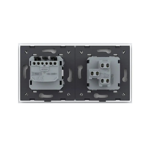 Livolo | Wit | 1+SR | Aan/Uit | Wissel | Wipschakelaar met wandcontactdoos Livolo Nederland B.V.