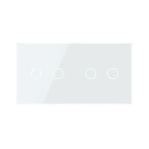 Livolo | Wit | 2+2 | Aan/Uit | 12 of 24V DC | Schakelaar Livolo Nederland B.V.