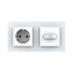 Livolo | Wit | SR+SR | Wandcontactdoos | Bewegingsmelder | Aan/Uit Livolo Nederland B.V.