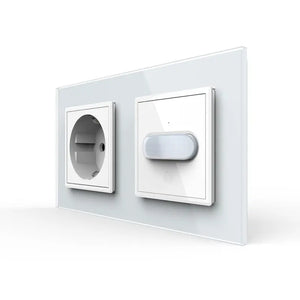 Livolo | Wit | SR+SR | Wandcontactdoos | Bewegingsmelder | Aan/Uit Livolo Nederland B.V.