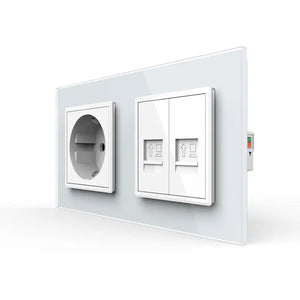 Livolo | Wit | SR+SR | Wandcontactdoos | Netwerk | Netwerk Livolo Nederland B.V.