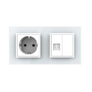 Livolo | Wit | SR+SR | Wandcontactdoos | Telefoon | Blindplaat Livolo Nederland B.V.