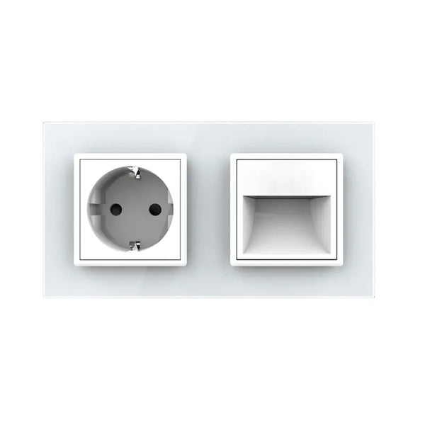 Livolo | Wit | SR+SR | Wandcontactdoos | Wandverlichting Livolo Nederland B.V.