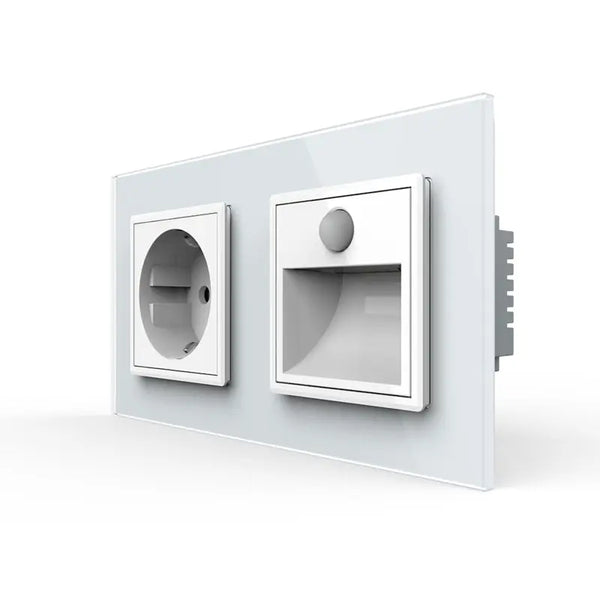 Livolo | Wit | SR+SR | Wandcontactdoos | Wandverlichting | Beweging en nacht sensor Livolo Nederland B.V.