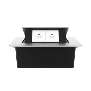 Livolo | Zilver | 2 | Pop-Up Stekkerdoos | Push | Inbouw | USB-C + USB-C - Wit Livolo Nederland B.V.