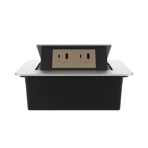 Livolo | Zilver | 2 | Pop-Up Stekkerdoos | Push | Inbouw | USB/USB-C + USB/USB-C - Goud Livolo Nederland B.V.