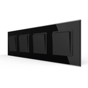 Livolo | Zwart | 1+1+1+1 | Puls | Wipschakelaar Livolo Nederland B.V.