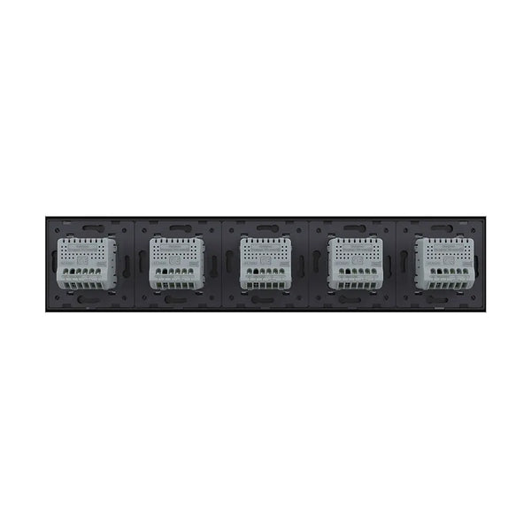 Livolo | Zwart | 1+1+1+1+1 | Aan/Uit | 12 of 24V DC | Schakelaar Livolo Nederland B.V.