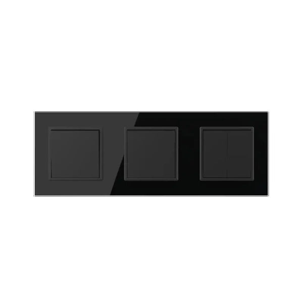 Livolo | Zwart | 1+1+2 | Aan/Uit | Wissel | Wipschakelaar Livolo Nederland B.V.