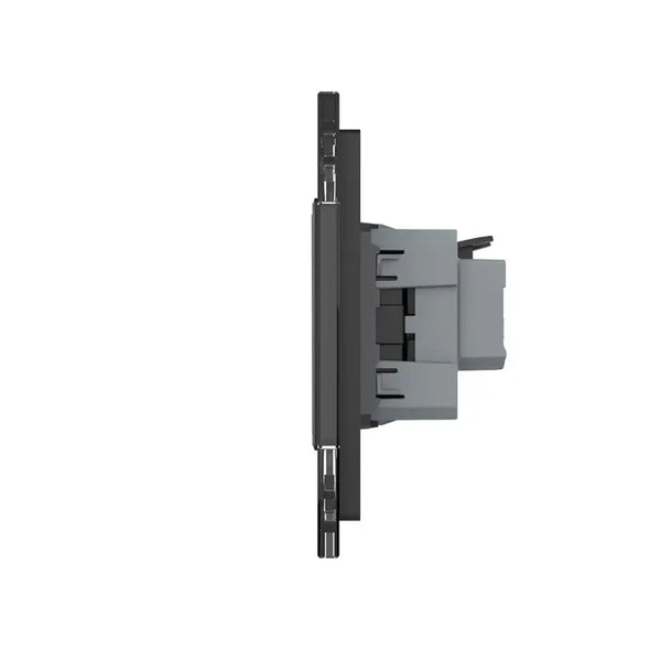 Livolo | Zwart | 1+1+2+SR | Aan/Uit | Wissel | Wipschakelaar met wandcontactdoos Livolo Nederland B.V.