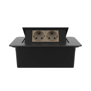 Livolo | Zwart | 2 | Pop-Up Stekkerdoos | Push | Inbouw | Stopcontacten - Goud Livolo Nederland B.V.