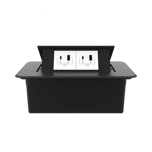 Livolo | Zwart | 2 | Pop-Up Stekkerdoos | Push | Inbouw | USB/USB-C + USB/USB-C - Wit Livolo Nederland B.V.