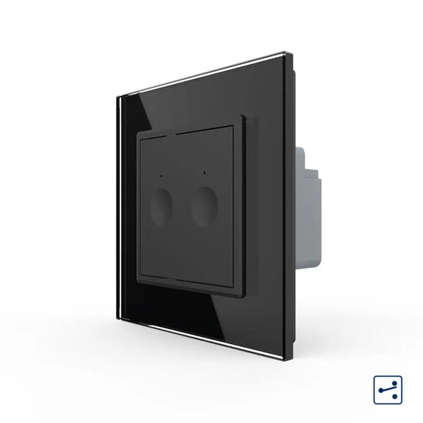 Livolo | Zwart | SR | Aan/Uit | Dubbel | Wisselschakelaar Livolo Nederland B.V.