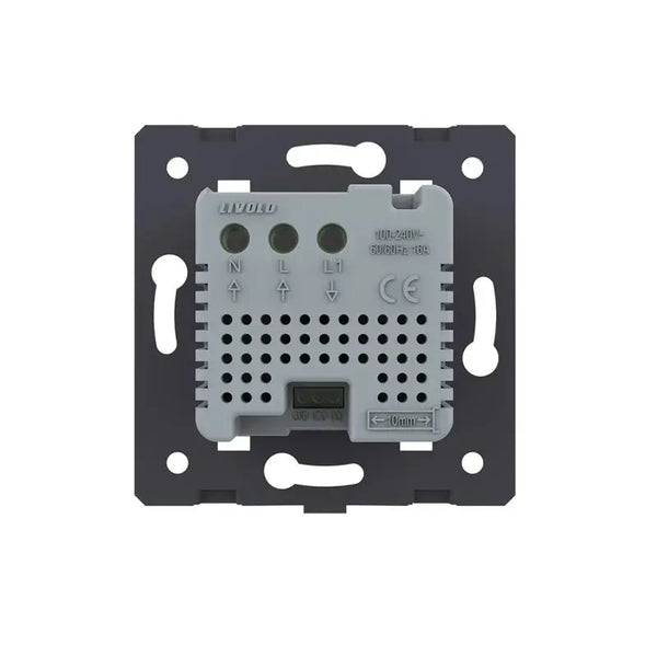 Livolo | Zwart | SR | Module | Thermostaat voor elektrische vloerverwarming | Smart Home