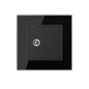 Livolo | Zwart | SR | TV | Blindplaat Livolo Nederland B.V.