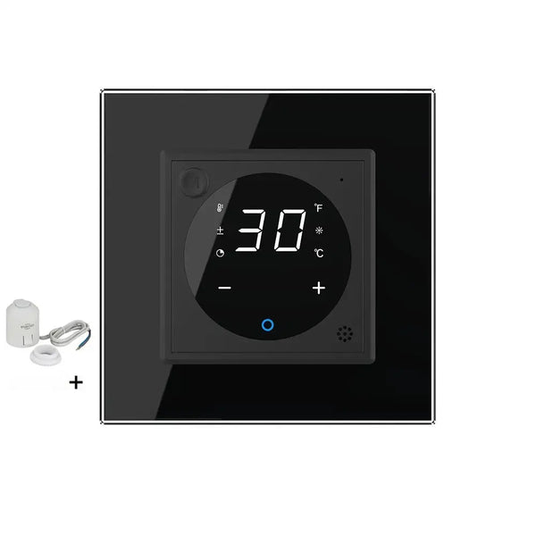 Livolo | Zwart | SR | Thermostaat met zoneregeling | Met bedrade zonemotor | Smart Home Livolo Nederland B.V.